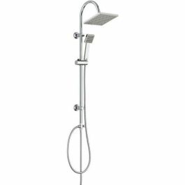 ROUSSEAU Columna de Ducha Soto sin Grifo, Cromo, Cabezal 200x200 mm ABS Antical y Ducha de Mano 1 Chorro