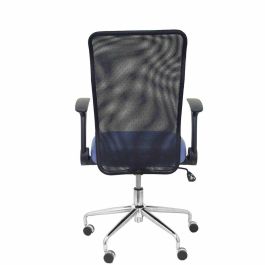 Piqueras y Crespo Silla de Oficina Minaya Giratoria, Mecanismo Basculante, Brazos Regulables, Respaldo de Malla Negro, Asiento 3D Azul Claro Piqueras y Crespo Silla de Oficina Minaya Giratoria, Mecanismo Basculante, Brazos Regulables, Respaldo de Malla Negro, Asiento 3D Azul Claro
