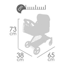 Coche de muñeca 3x1 plegable cityx para muñecas de hasta 50 cm 38x65x73 cm Coche de muñeca 3x1 plegable cityx para muñecas de hasta 50 cm 38x65x73 cm