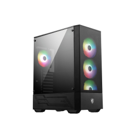 MSI MAG FORGE 112R Carcasa de Ordenador Midi Tower Negra Transparente con Ventana Lateral y Iluminación LED Precio: 87.5900003. SKU: B1EV5VZAFG