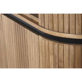 DKD Home Decor Estanteria Balines Haiarts 23 Metal Paulownia Natural Negro 110 x 39 x 170 cm