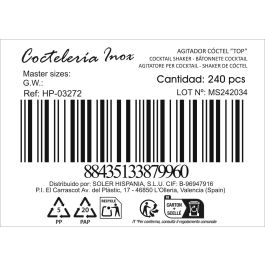 Cuchara Coctel Inoxidable 3.7 x 27.8 cm (24 Unidades)