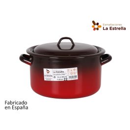 Olla Recta con Tapa 22 cm - 4.5L Fuego La Estrella (6 Unidades) Precio: 126.59000035. SKU: B1KJL3SKGM