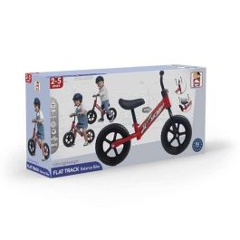 Bicicleta sin pedales balance bike flat track con ruedas antipinchazos y sillín acolchado