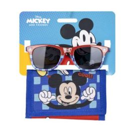 Set de Gafas de Sol y Cartera Mickey Mouse 2 Piezas Azul