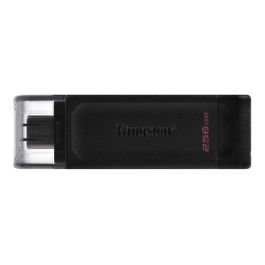 Memoria USB Kingston DT70/256GB 256 GB Negro Precio: 23.94999948. SKU: S55174064