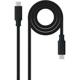 Cable USB-C NANOCABLE 10.01.4102 Negro 2 m