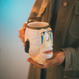 ERIK Jarra Den Den Mushi One Piece 800ml Dolomita Pintada a Mano