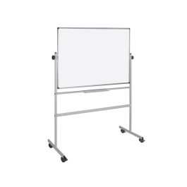 Pizarra Blanca Q-Connect Doble Cara Melamina Marco De Aluminio 120x90 cm Giratoria