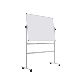 Pizarra Blanca Q-Connect Doble Cara Melamina Marco De Aluminio 120x90 cm Giratoria