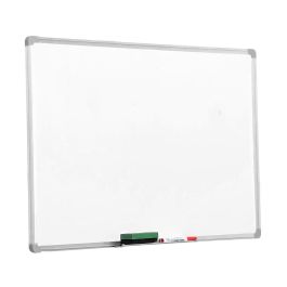 Pizarra Blanca Q-Connect Melamina Marco De Aluminio 180x90 cm