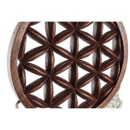 Decoracion Colgante Boho DKD Home Decor Blanco Marron 1 x 93 x 25 cm (2 Unidades)