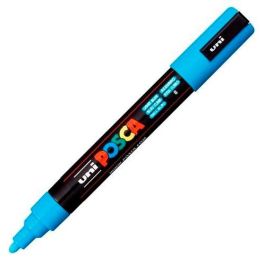 Posca Marcador Pc-5M No Permanente Punta Forma De Bala 1,8 - 2,5 mm Azul Claro Precio: 3.50000002. SKU: B1FSP2RW2C