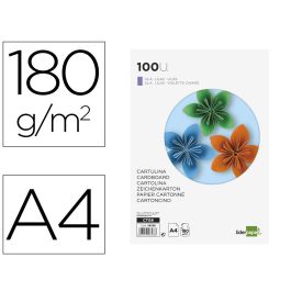 Cartulina Liderpapel A4 180 gr-M2 Lila Paquete De 100 Hojas