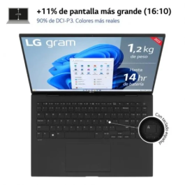 Portátil LG Gram 17Z90R-E.AD75B Intel Core i7-1360P/ 32GB/ 512GB SSD/ GeForce RTX 3050/ 17"/ Win11