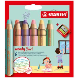 STABILO woody 3 in 1 Colores surtidos 6 pieza(s) Precio: 19.49999942. SKU: B1AFPC6X62