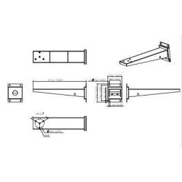 (3012) Dahua Soporte para Montaje En Pared de Acero, Hasta 30Kg