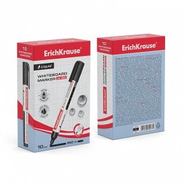 Marcador Pizarra Blanca con Tinta Líquida Liquid Lw-600, Tinta Color Negro ERICH KRAUSE 48774 10 unidades