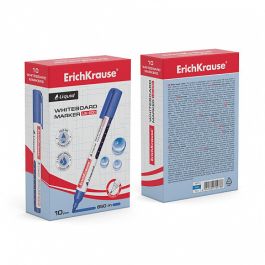 Marcador Pizarra Blanca con Tinta Líquida Liquid Lw-600, Tinta Color Azul ERICH KRAUSE 48775 10 unidades