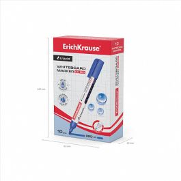 Marcador Pizarra Blanca con Tinta Líquida Liquid Lw-600, Tinta Color Azul ERICH KRAUSE 48775 10 unidades