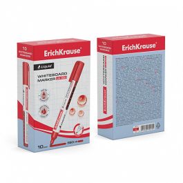 Marcador Pizarra Blanca con Tinta Líquida Liquid Lw-600, Tinta Color Rojo ERICH KRAUSE 48776 10 unidades