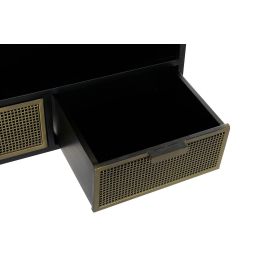 Mueble de TV DKD Home Decor Negro Metal Dorado (125 x 41 x 62 cm) Mueble de TV DKD Home Decor Negro Metal Dorado (125 x 41 x 62 cm)