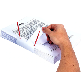 Q-connect Encuadernador Fastener D-Clips Plástico Rojo Caja de 100 Unidades