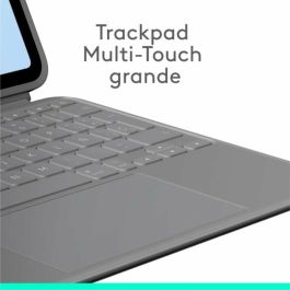 Funda para Tablet Logitech iPad Air 2024 | iPad Air 2022 Gris Qwerty Español QWERTY