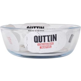 Fuente de vidrio oval Quttin 20.6x13.6 cm 700 cc (6 Unidades)