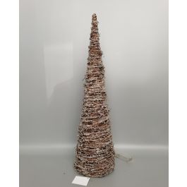 Cono Navidad Alpina DKD Home Decor Marron Claro 19 x 62 x 19 cm