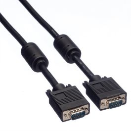ROLINE 11.04.5660 Cable Monitor VGA (D-Sub) a VGA (D-Sub) Macho a Macho con Ferrita Negro 10m