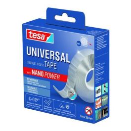 Tesa Cinta Doble Cara Universal Transparente 30 mm x 3 m para Interior y Exterior, Adhesión 5 kg/m Precio: 9.9499994. SKU: B1GN2W8FJE