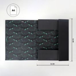 Carpeta Batman A4 Negro (24 x 34 x 4 cm)