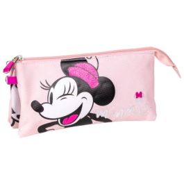 Portatodo Triple Minnie Mouse 22,5 x 2 x 11,5 cm Rosa Precio: 6.95000042. SKU: B1FLHG2K4M