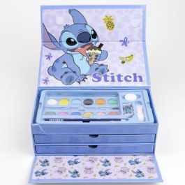 Set de Papelería Stitch Azul claro