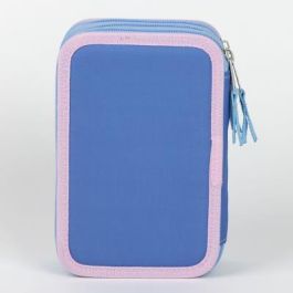Cerdá Plumier con accesorios Stitch 12.5 x 6.5 x 19.5 cm LILA, Estuche escolar temático infantil