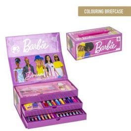 Set Papelería Coloreable Maletín Barbie Rosa