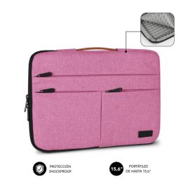 Funda Subblim Air Padding 360 Sleeve para Portátiles hasta 15.6"/ Rosa