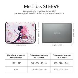 Funda Subblim Trendy Sleeve Neo Hada para Portátiles hasta 15.6"