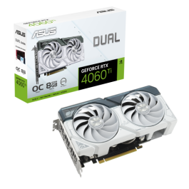 ASUS Dual -RTX4060TI-O8G-WHITE NVIDIA GeForce RTX 4060 Ti 8 GB GDDR6