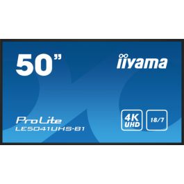 iiyama LE5041UHS-B1 pantalla de señalización Pantalla plana para señalización digital 125,7 cm (49.5") LCD 350 cd / m² 4K Ultra HD Negro 18/7 Precio: 539.50000049. SKU: B17KKRX4SS