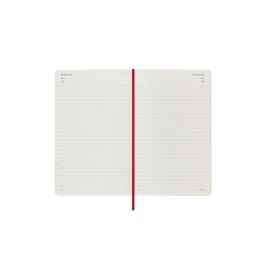 Agenda 2024 Tapa Blanda 12 Meses Diaria L (13 X 21 Cm) Roja Moleskine DSF212DC3Y24