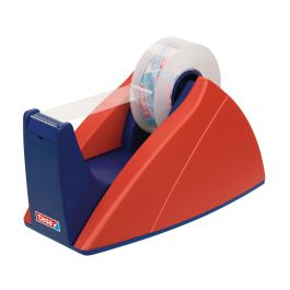 Portarrollo Sobremesa Tesa Con Cuchilla De Corte Recto Para Cintas De 33 M Color Azul-Rojo