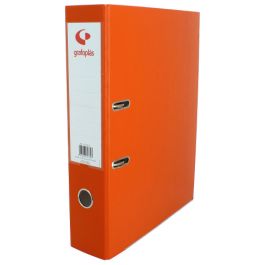 Archivador Palanca 65 Color Naranja Folio Lomo Ancho 290X350X75 Grafoplas 17279552 12 unidades