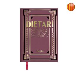 Dohe dietario cuarto 15x21cm d/p cartón geltex c/surtidos catalán 2024