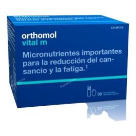 Orthomol Vital M 30 Amp.Beb. Complemento alimenticio para sistema nervioso y energía, ayuda a reducir cansancio y fatiga. Precio: 60.9500001. SKU: B1HCFTGGBK