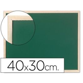 Pizarra Verde Q-Connect Marco De Madera 40x30 cm Sin Repisa