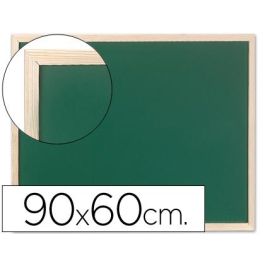 Pizarra Verde Q-Connect Marco De Madera 90x60 cm Sin Repisa