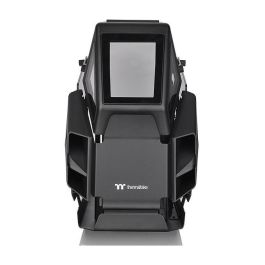 Thermaltake AH T200 Negro Torre Micro ATX, Mini-ITX, SPCC, Ventana Lateral de Vidrio Templado, Panel Frontal I/O USB 3.2 Gen 2 Type-C