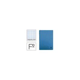 Cuaderno Espiral Liderpapel Folio 100H Cuadro 4 mm Tapa Azul Con Margen 70 gr 5 unidades